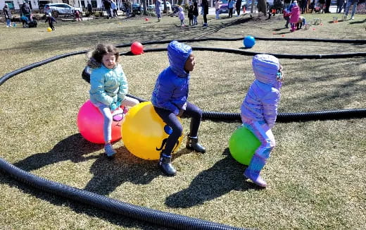 kids playing with balls