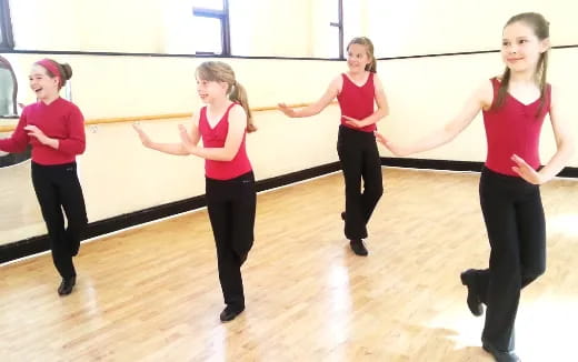 a group of women dancing