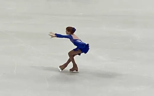 a person ice skating