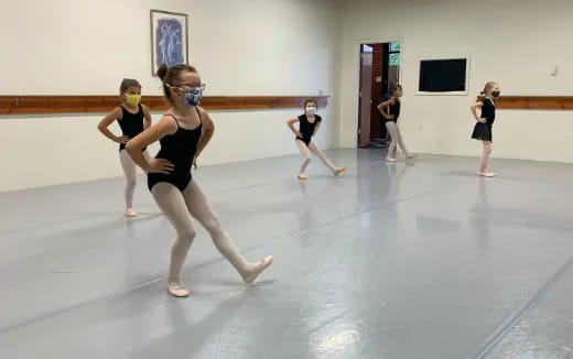 a group of women dancing