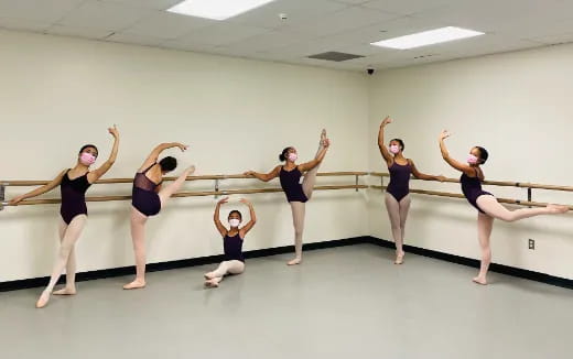 a group of women dancing