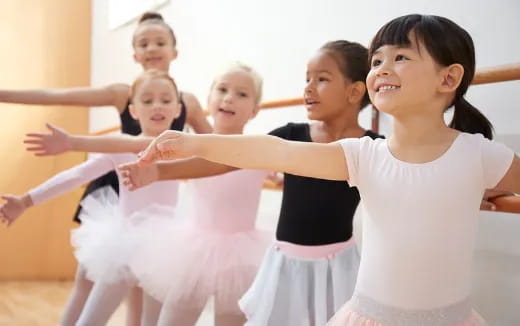 a group of girls dancing