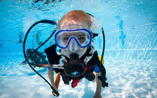 a person wearing scuba gear