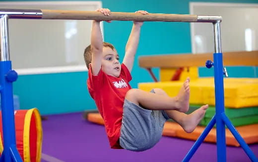 a person doing gymnastics