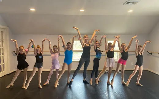 a group of women dancing